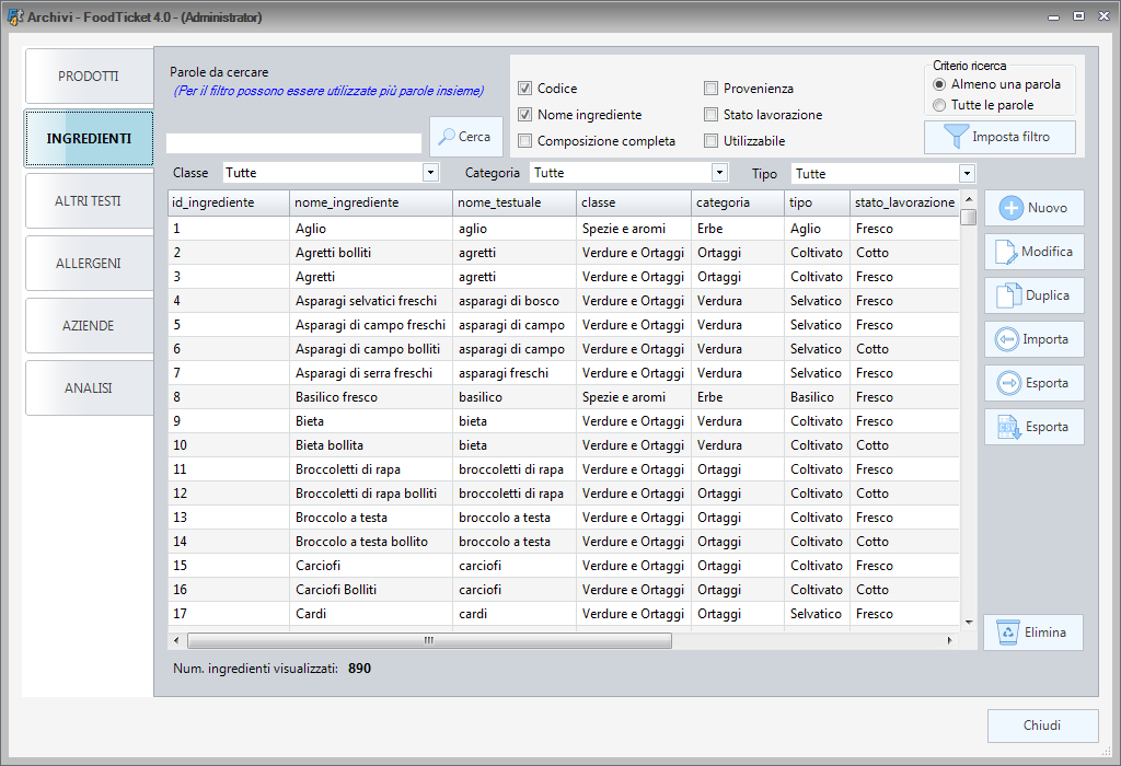 screenshot of Food Ticket
